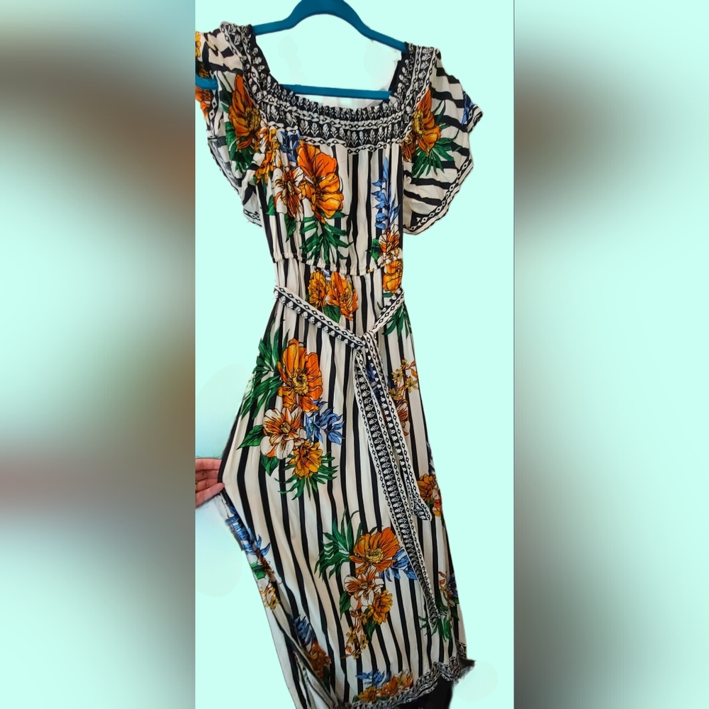 NWOT Flying Tomato M 100% Rayon Summer Maxi Dress